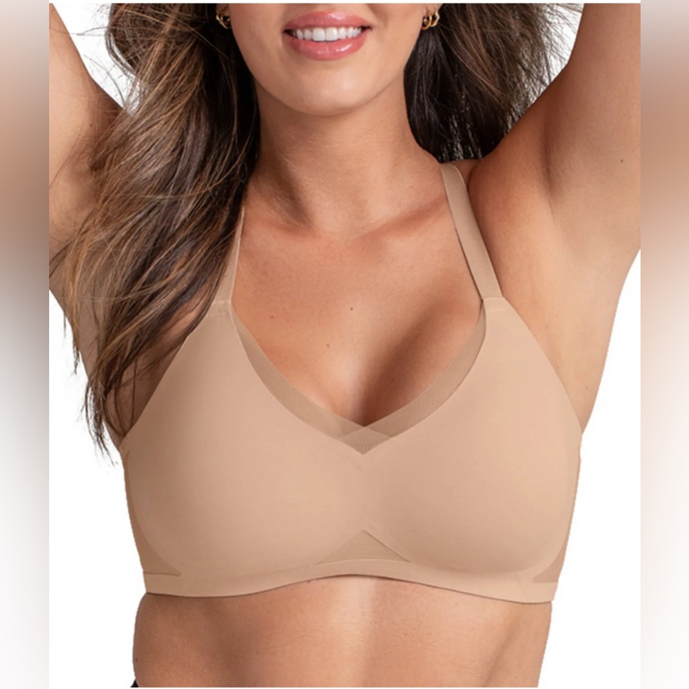 Honeylove Wire Free CrossOver Bra in Sand